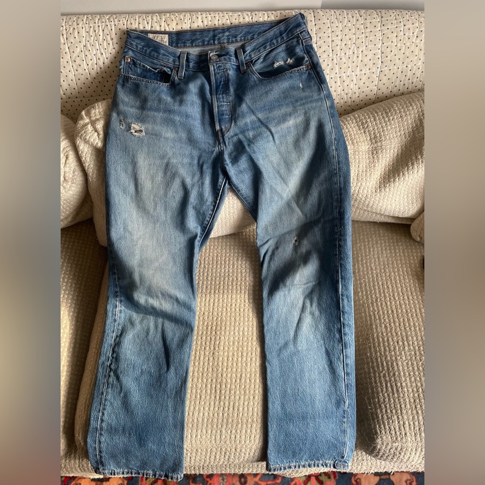 Levi’s 501s Light Blue Washed Jeans
